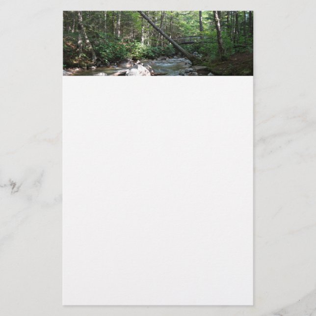 Pemigewasset River Bridge in New Hampshire Briefpapier (Vorderseite)