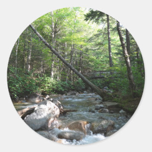 Pemigewasset River Bridge in New Hampshire Runder Aufkleber