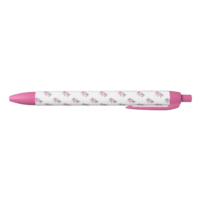 Pen/Hoffnung mit rosa Band Kugelschreiber (Unterseite)
