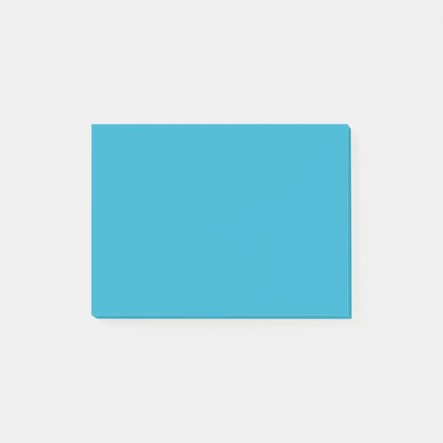 Pen Ink Blue Bold farbig Post-it Klebezettel (Vorderseite)