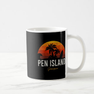 Pen Island Beach Georgia Ga Palms Vacacation Surf Kaffeetasse