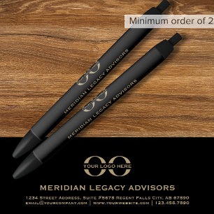 Pen-Logo für Schwarze Unternehmen Kugelschreiber