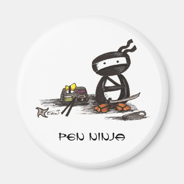 Pen Ninja Magnet (Vorne)