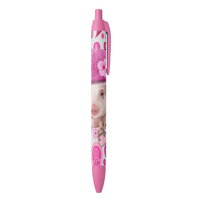 Pen Office and School Pen Pink Pig Herz Kugelschreiber (Unterseite (Vertikal))