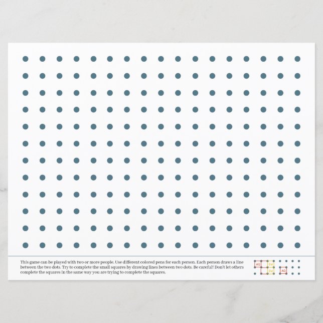 Pen & Paper Dots Old School Spielspass (Vorderseite)