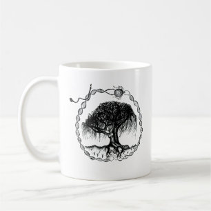 Pen und Tinte Goddess Willow Tree Kaffeetasse