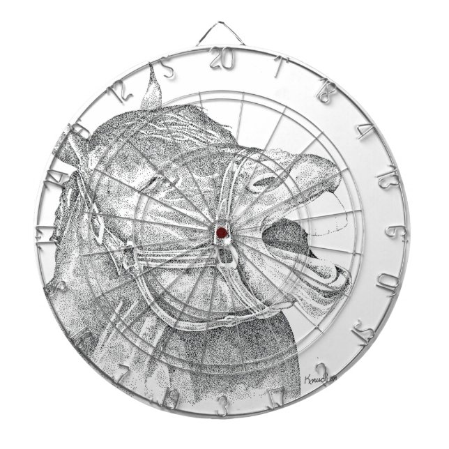 Pen und Tinte Horse.png Dartscheibe (vorne)