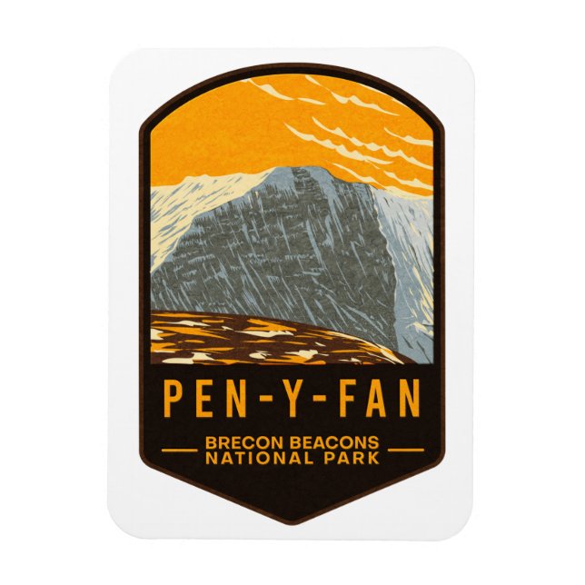 Pen-Y-Fan Brecon Beacons National Park Magnet (Vertikal)