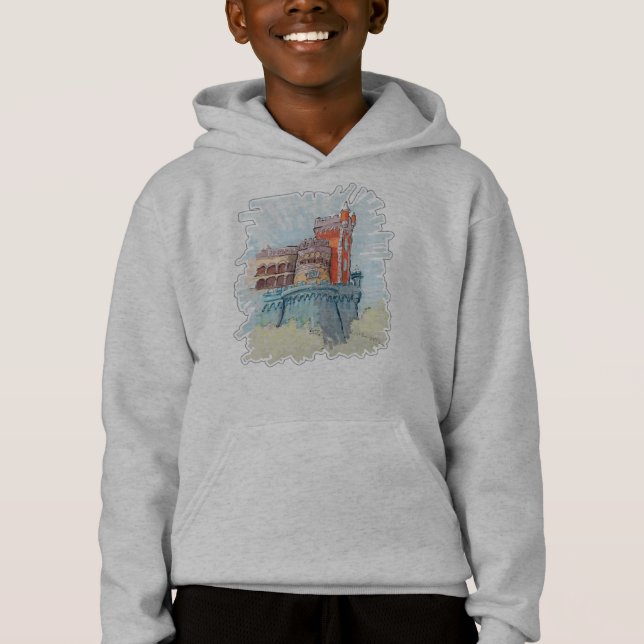 Pena Palace in Sintra, Portugal Hoodie (Vorderseite)