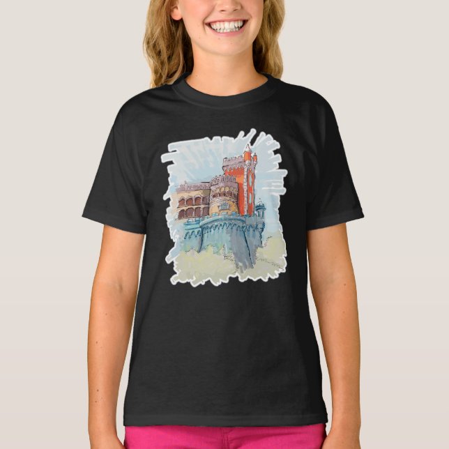 Pena Palace in Sintra, Portugal T-Shirt (Vorderseite)