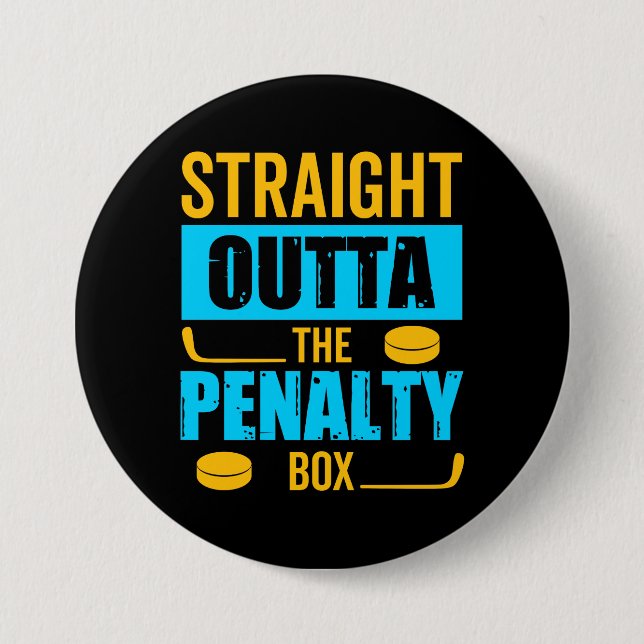 Penalty Box Hockey Button (Vorderseite)