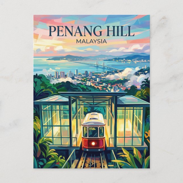 Penang Hill Malaysia Postkarte (Vorderseite)