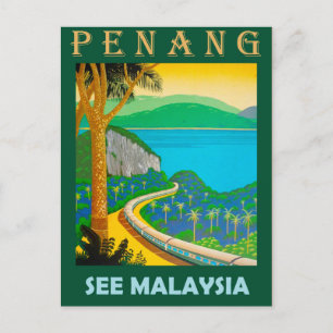 Penang, siehe Malaysia Postkarte