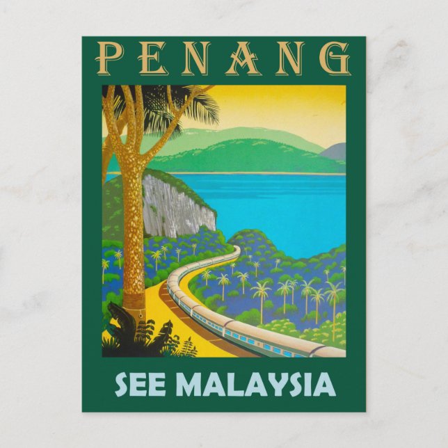 Penang, siehe Malaysia Postkarte (Vorderseite)