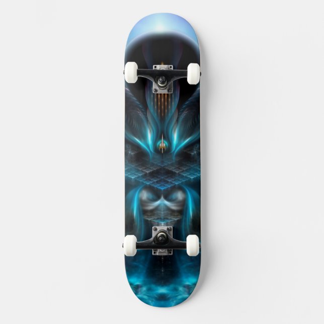 Penapia Fraktal Art Skateboard Deck (Vorderseite)