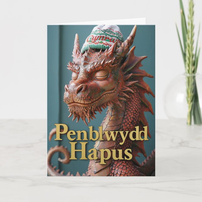 Penblwydd Hapus Happy Birthday Karte (Vorderseite)