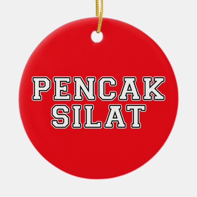 Pencak Silat Keramik Ornament (Vorne)