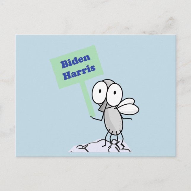Pence Fly für Biden Harris Postkarte (Vorderseite)