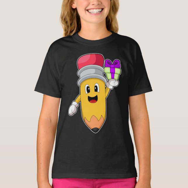 Pencil Christmas Package T-Shirt (Vorderseite)