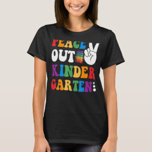 Pencil Color Fun Peace Signing Kindergarten ausgeb T-Shirt