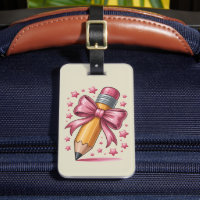 Pencil Coquette Bow Lehrer Wertschätzungsschule