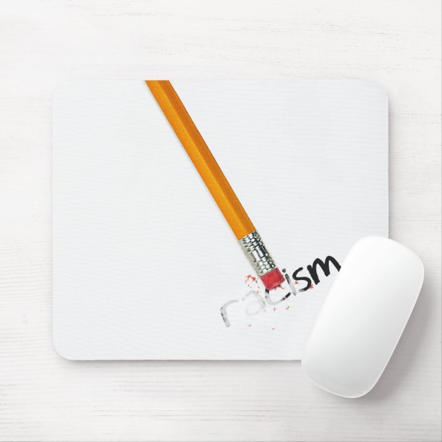 Pencil Erasing Rascism Mousepad (Mit Mouse)