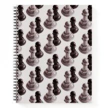 Pencil Gezeichnet Pawns Pattern Schach