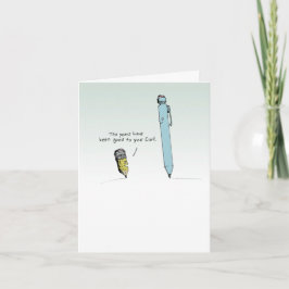 Pencils Cartoon Karte