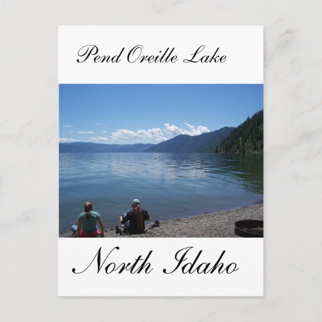 Pend Oreille Lake, North Idaho Postkarte (Vorderseite)