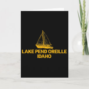 Pend Oreille See Idaho Outdoor Vintage Front Und Karte