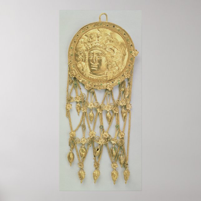 Pendant mit dem Kopf von Athena Parthenos Poster (Vorne)