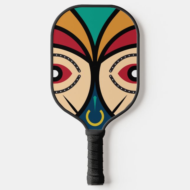 Pende Tribal Art Pickleball Schläger (Vorderseite)