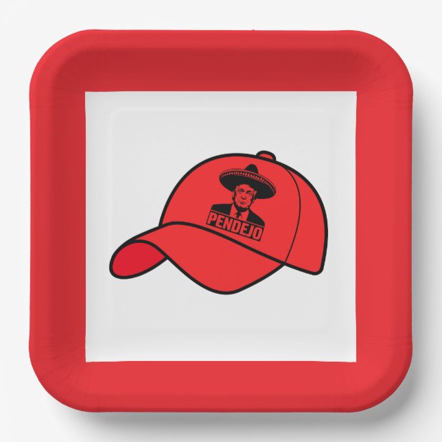 Pendejo Trump Party Plate Pappteller (Vorderseite)