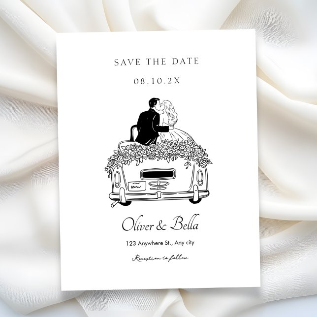 Pendelfahrt auf einer Hochzeit Einladung (Von Creator hochgeladen)