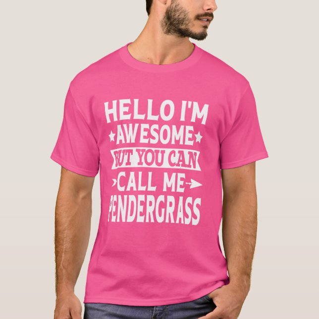 Pendergras Nachname Pendergras Nachname P T-Shirt (Vorderseite)