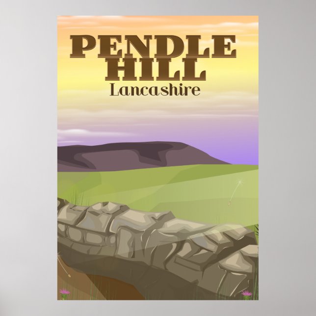 Pendle Hill Lancashire Poster (Vorne)