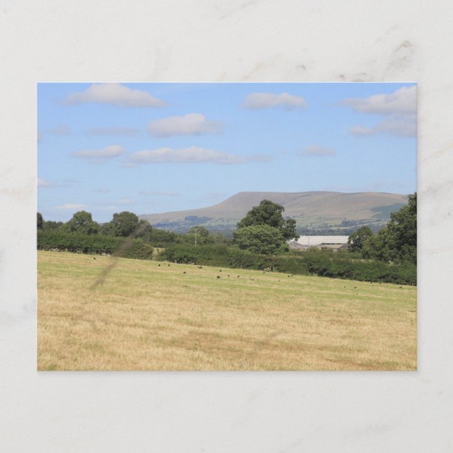 Pendle Hill Lancashire Postkarte (Vorderseite)