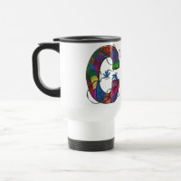 Pendler-Kaffee-Tasse des Buchstabe-C mit Monogramm
