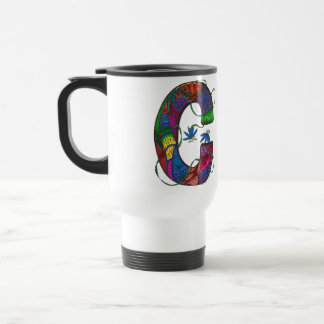 Pendler-Kaffee-Tasse des Buchstabe-C mit Monogramm Reisebecher