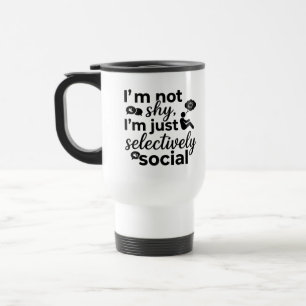 Pendler-Tasse mit lustigem Introvertierten-Design Reisebecher