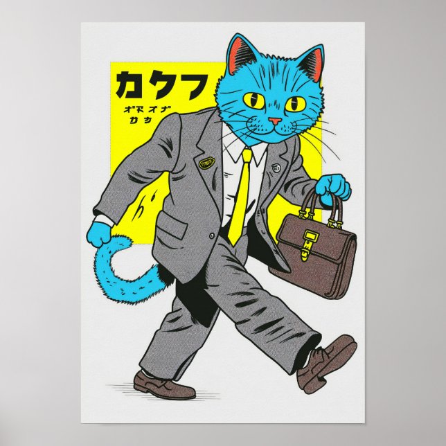Pendlerkatze Poster (Vorne)