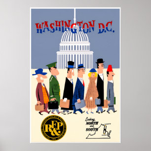 Pendlerplakat Washington DC Poster