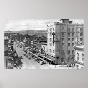Pendleton, Oregon Main Street View Foto Poster