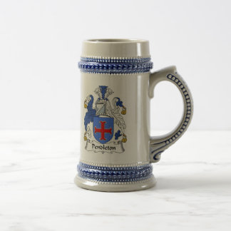 Pendleton-Wappen Stein - Familienwappen Bierglas