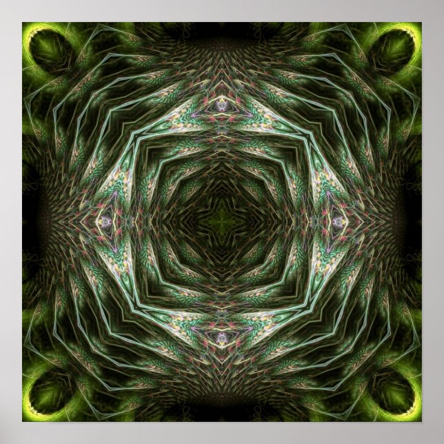 Pendragon Geometric Art Poster (Vorne)