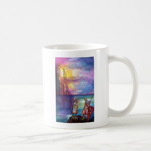 PENDRAGON Mittelalterliche Ritter, Sunset-See, Fan Kaffeetasse