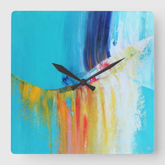 Pendule Der Freie Quadratische Wanduhr (Vorderseite)