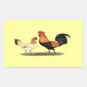 Penedesenca Hühner Rechteckiger Aufkleber