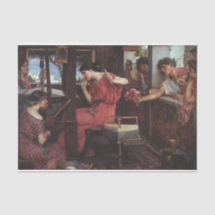 Penelope and the Suitors by J W Waterhouse - 1912 Seidenpapier