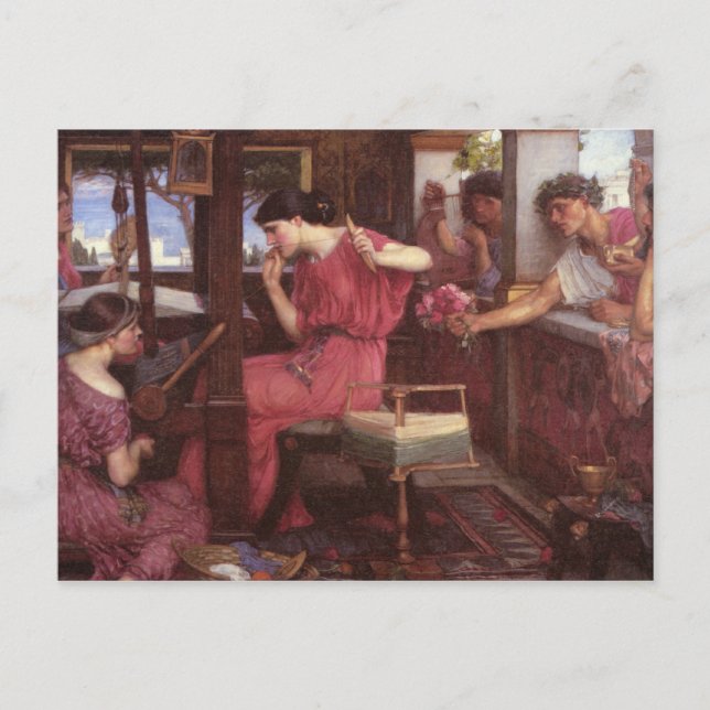Penelope and the Suitors - John William Waterhouse Postkarte (Vorderseite)